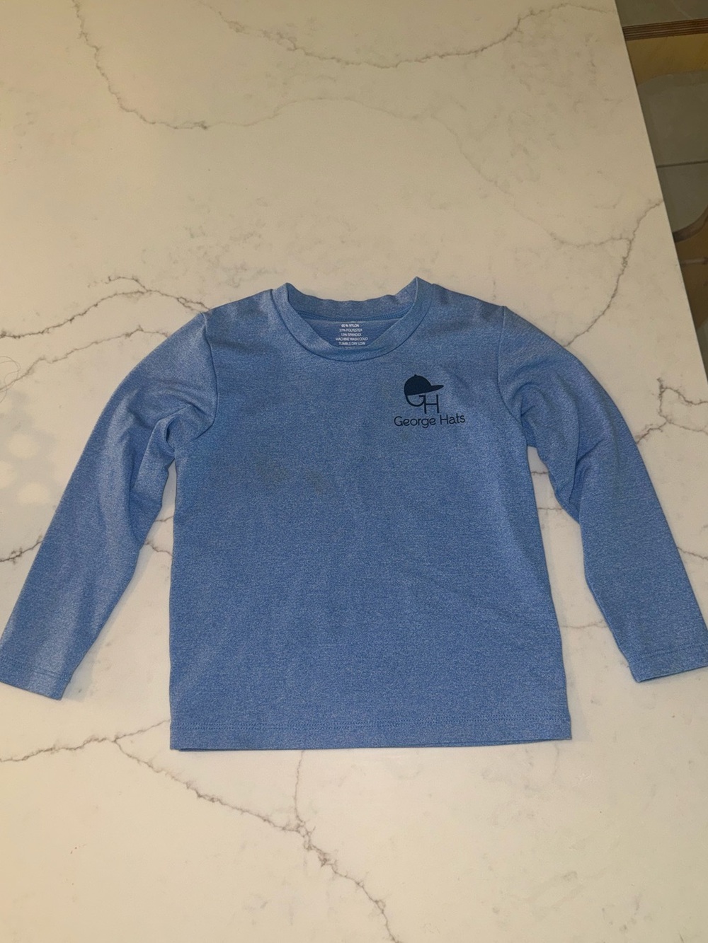 George Long-Sleeve rash guard in Light Blue 3-4T